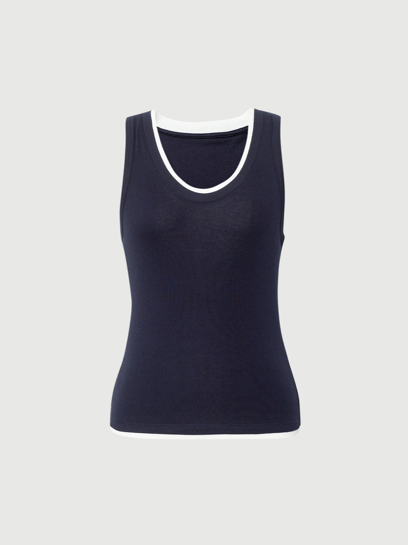 U Neck Lyocell Tank Top