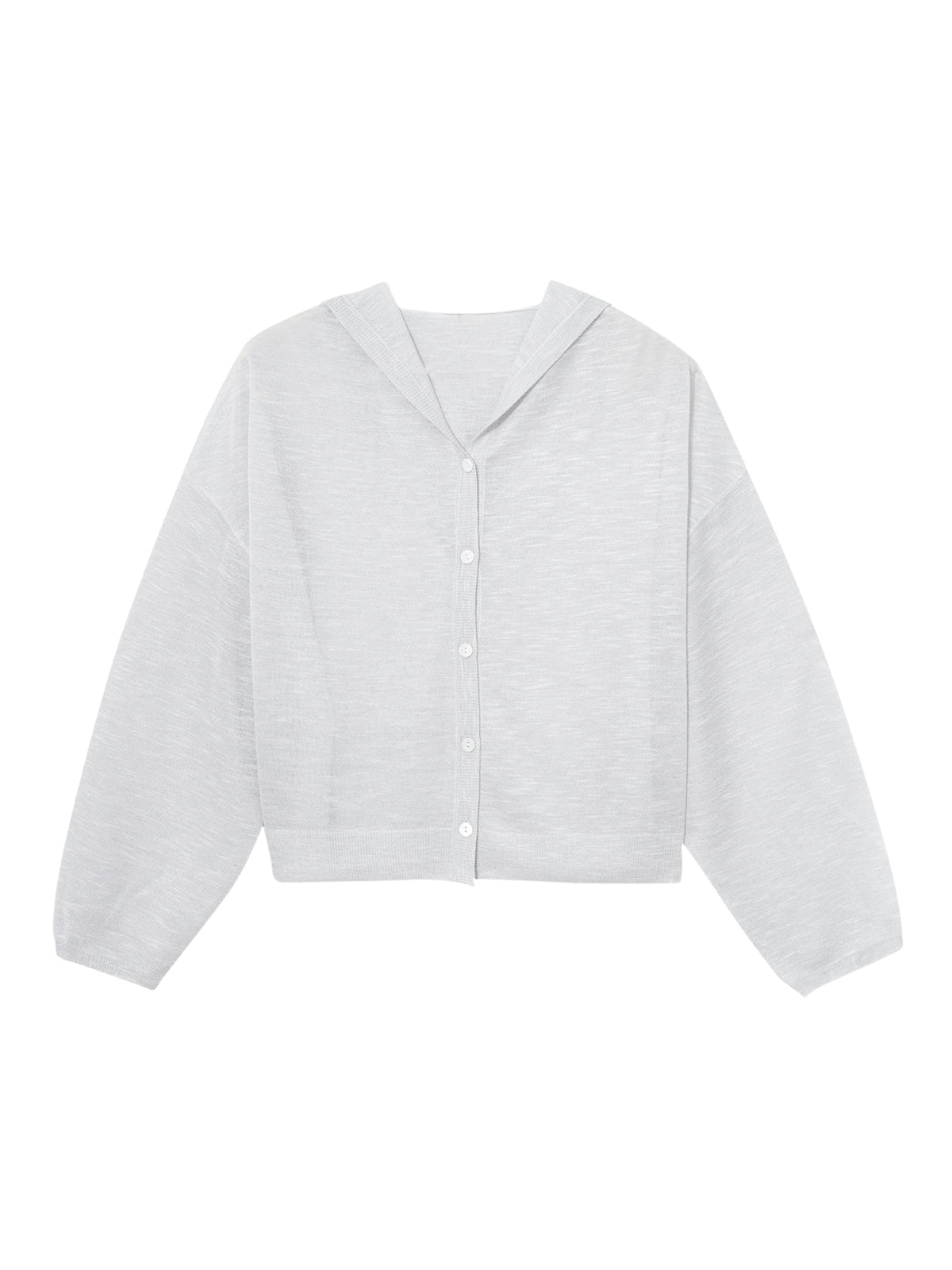 Loose Fit Hooded Thin Cardigans