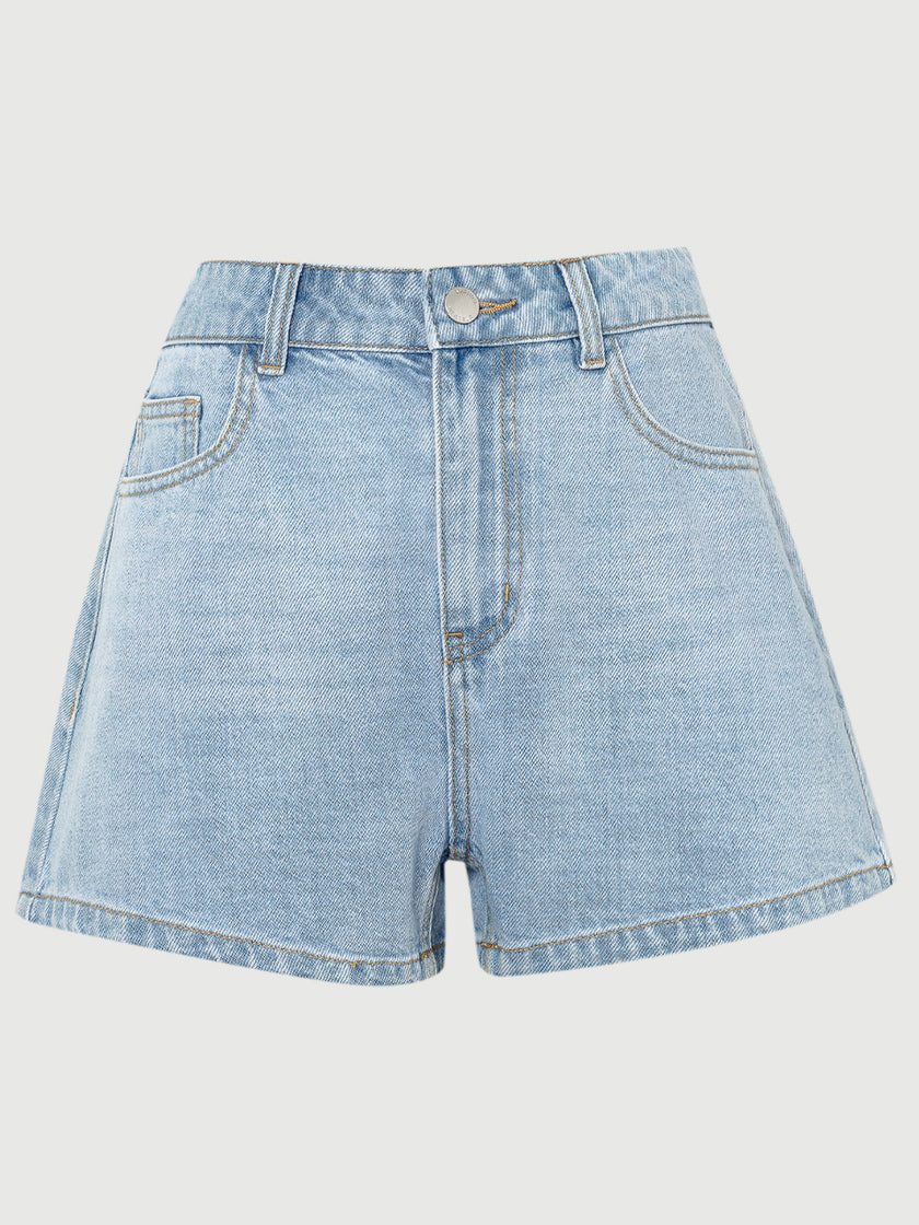 100% Cotton Jeans Shorts