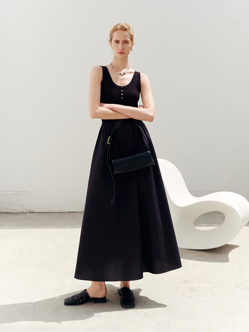 Sleeveless A-Line Dress