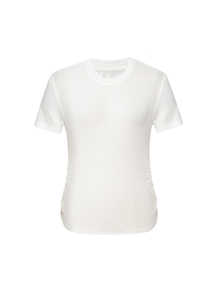 Round Neck Lyocell T-Shirt