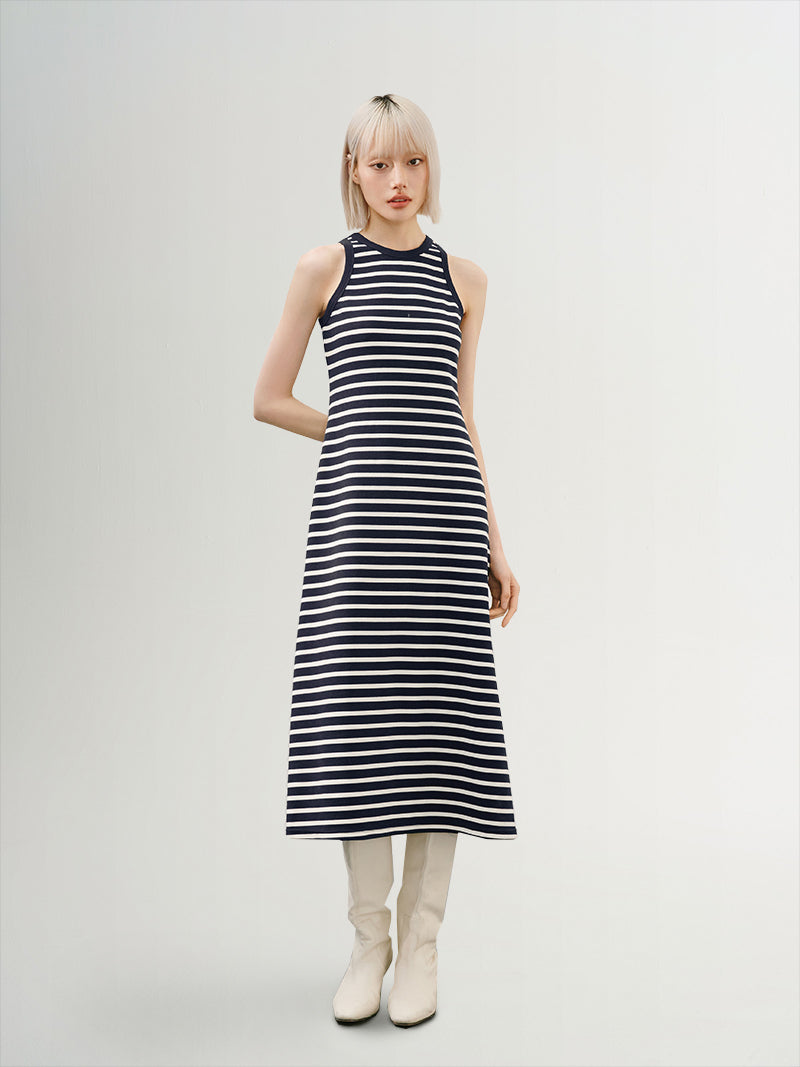 Stripe Sleeveless Dress