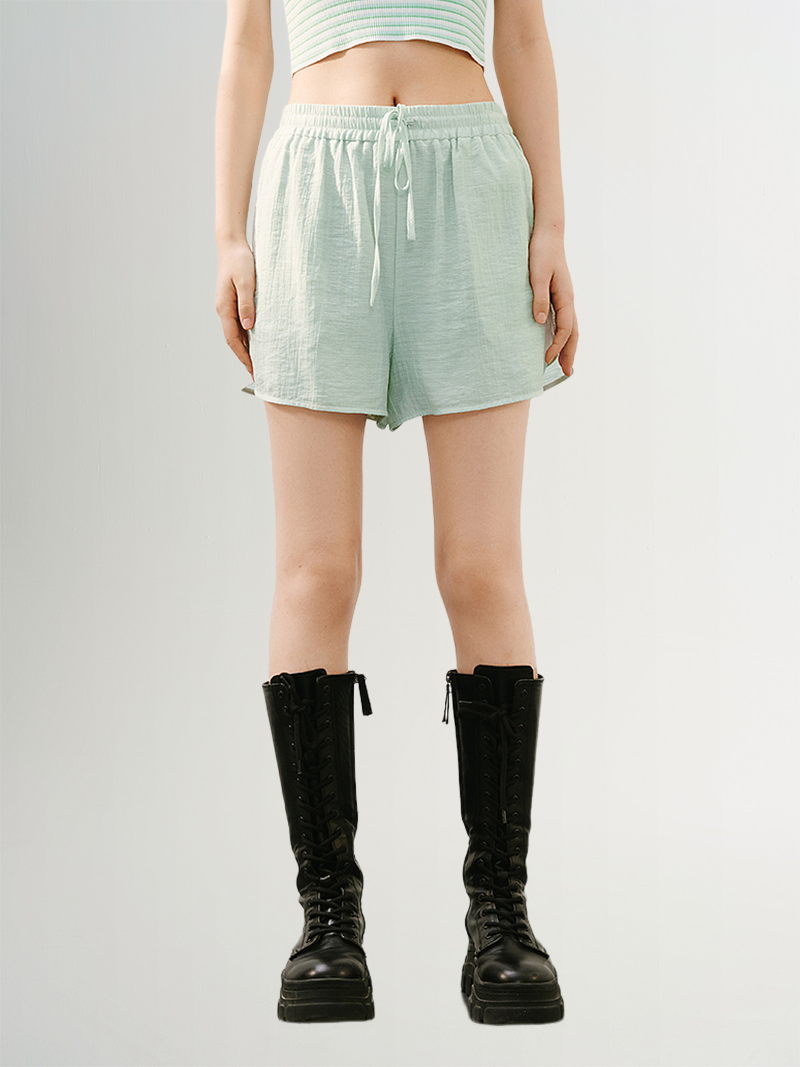 Cotton Drawstrings Short Pants