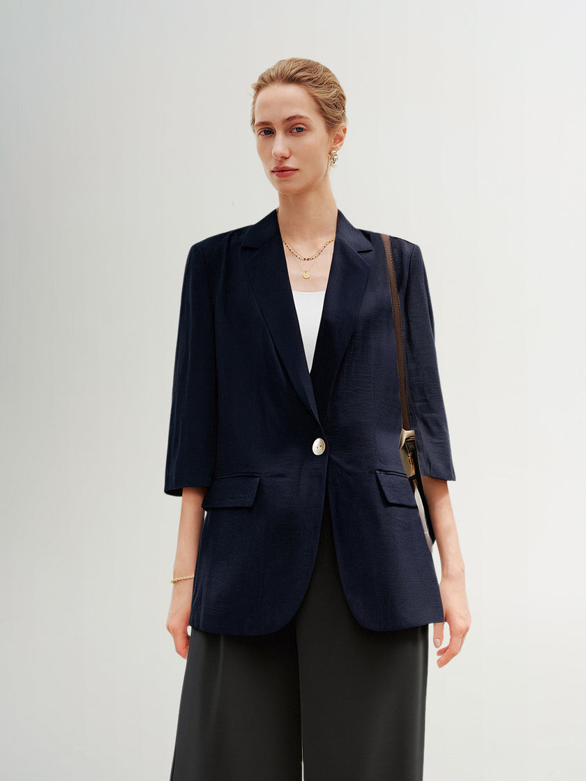 One-Button  Blazer
