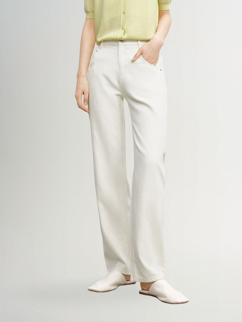 Small Leg Cotton Jeans