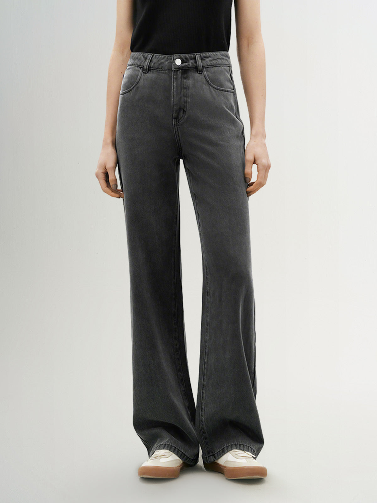 Straight Fit Lyocell Jeans