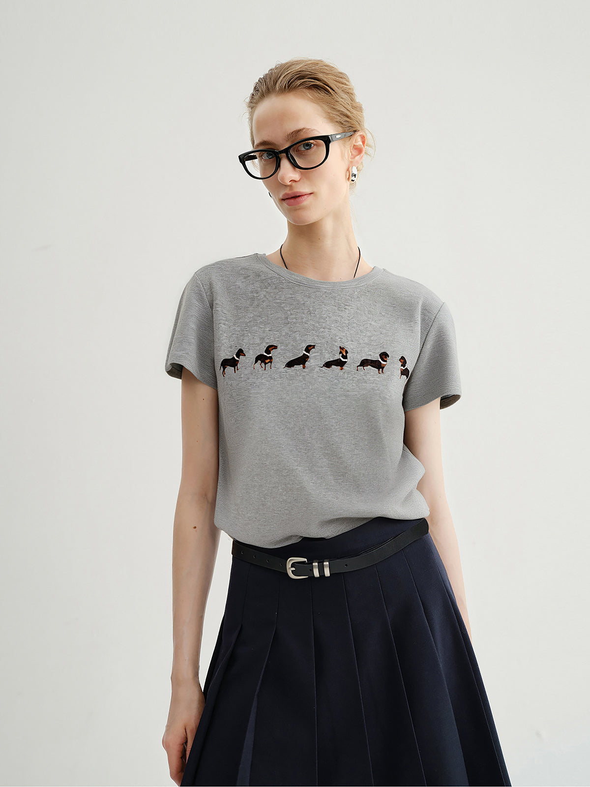Short-Sleeve Puppy Graphic Tee