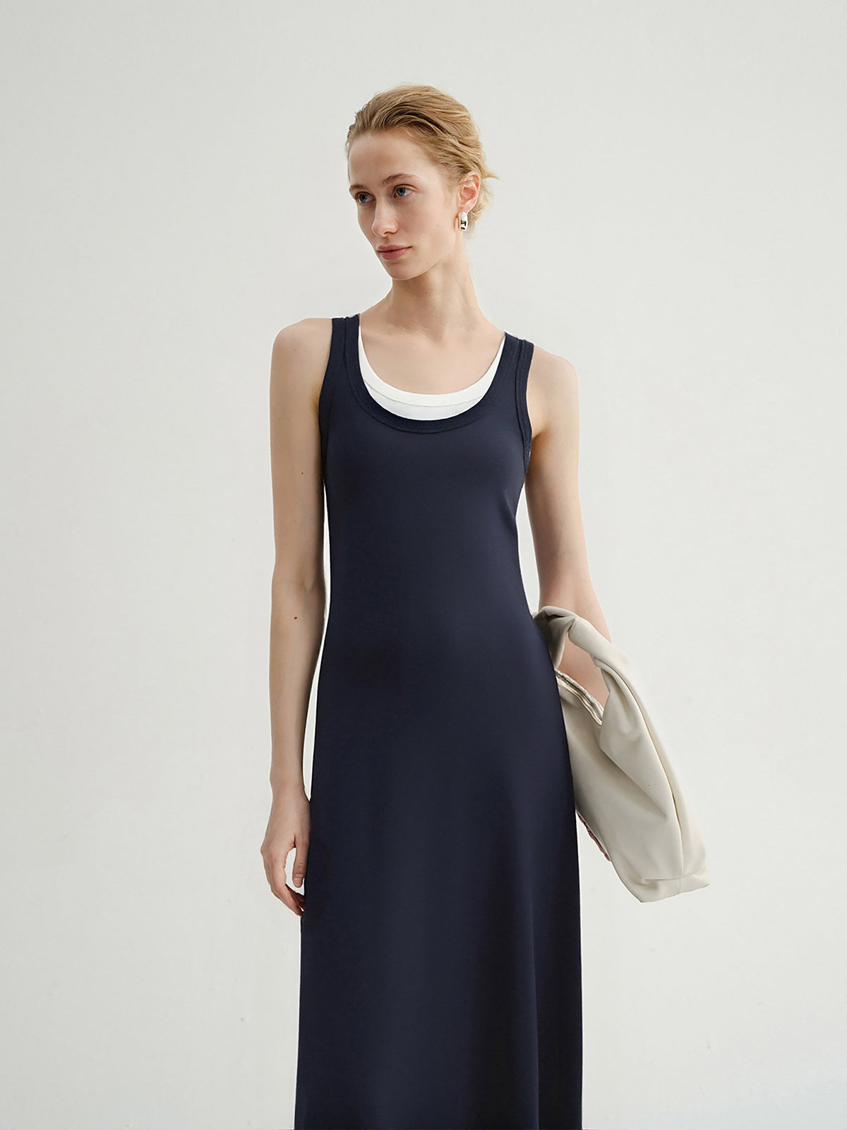 Lyocell Blend Two-in-One Dress