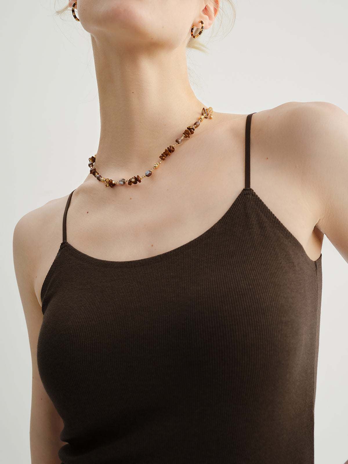 Cotton Blend Padded Tank Tops