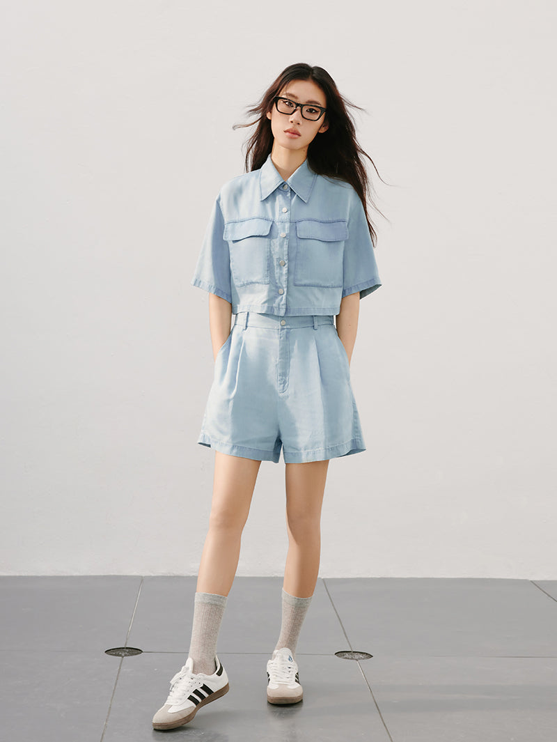 Half Sleeves 100% Lyocell Shirts