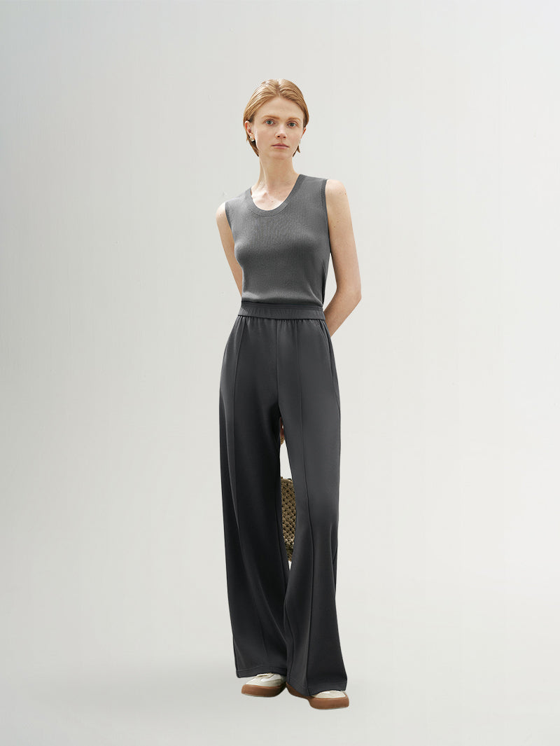 Sleeveless Lyocell Knit Tank Top