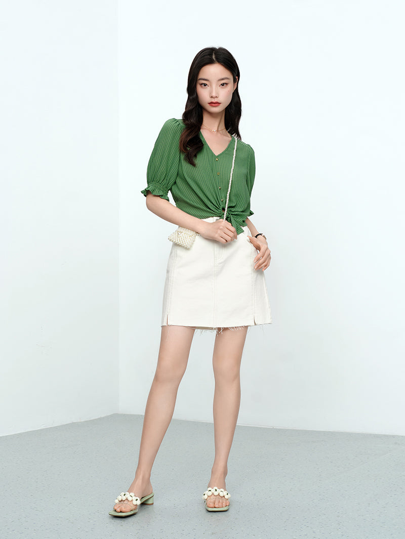 100% Cotton Denim Skirts