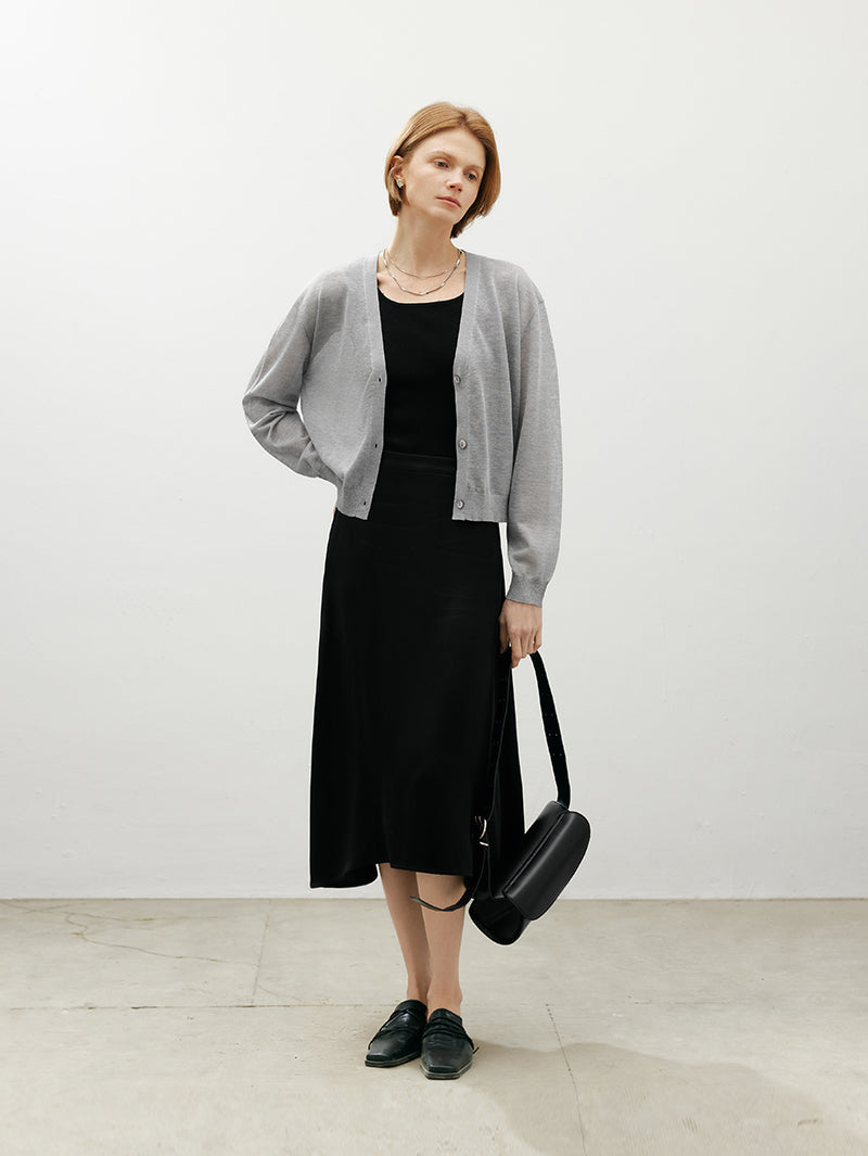 V Neck Thin Cardigan