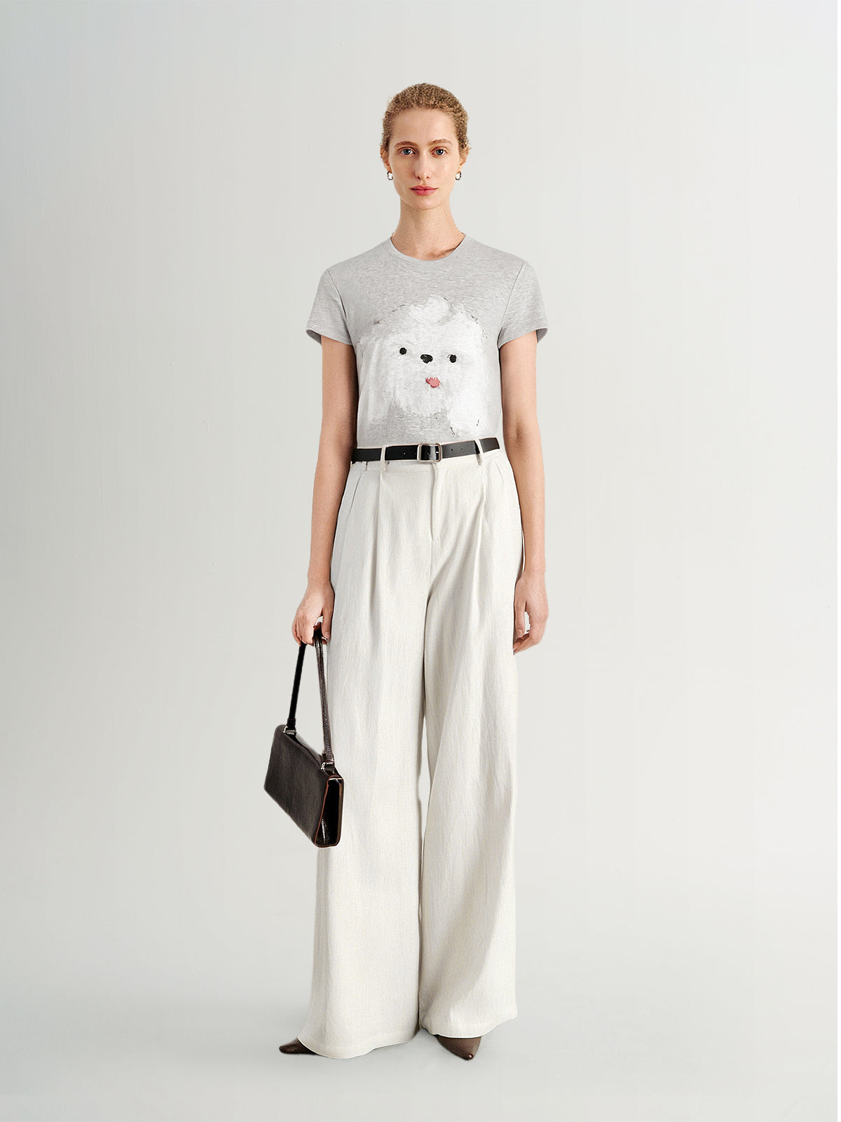 Dog Graphic Crewneck Tee