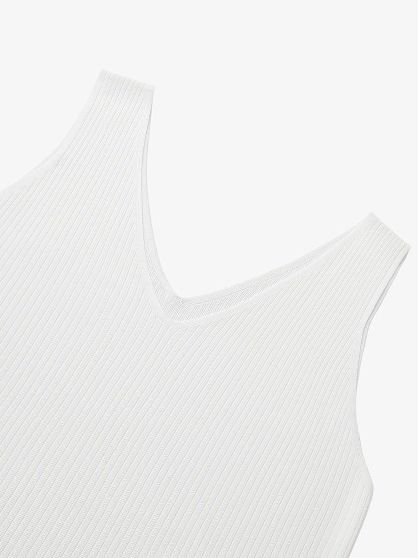 V Neck Knit Tank Top