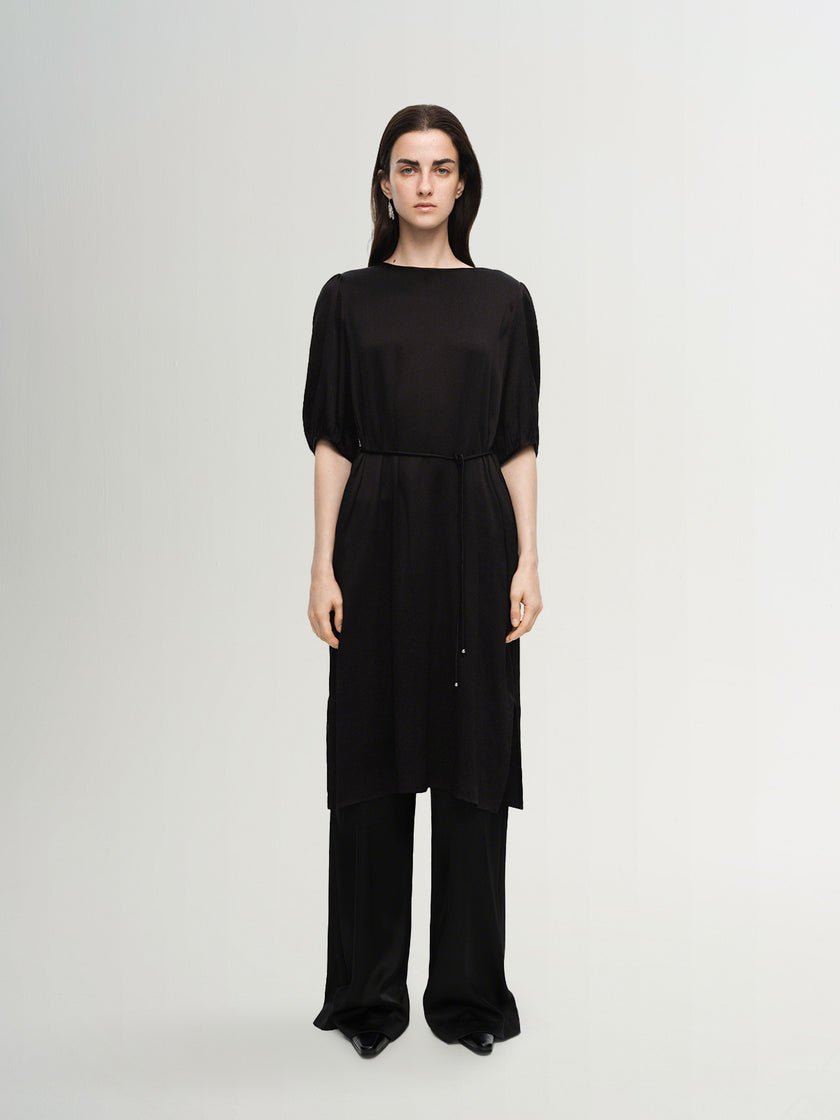 Slim Fit Short Sleeves Dress