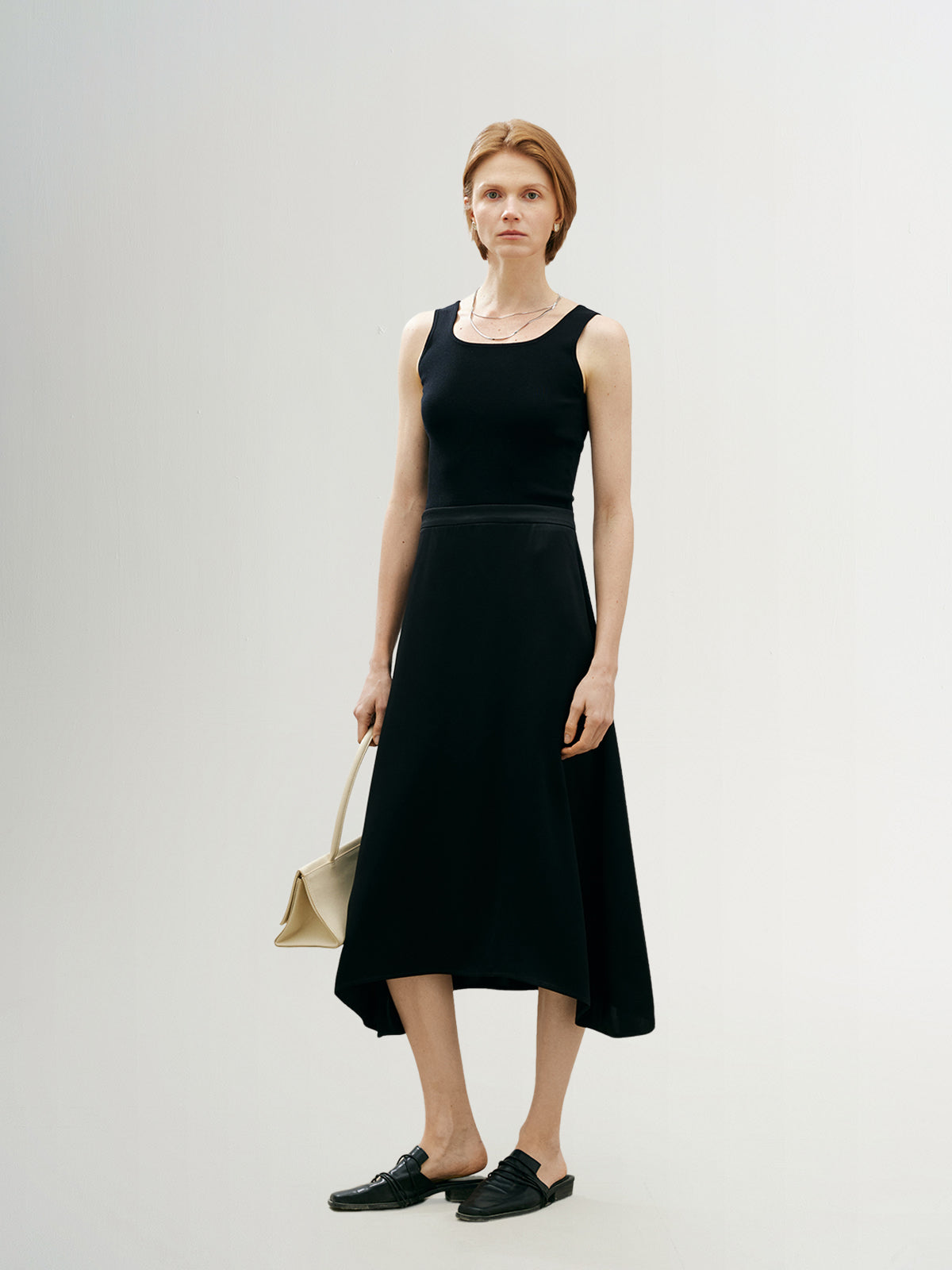 Acetate Blend Skirt