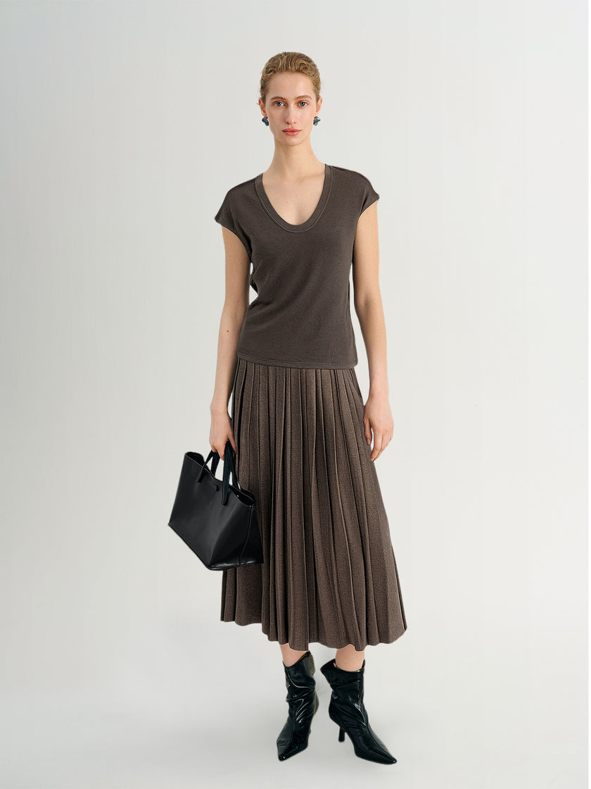 U-Neck Short Sleeve Top