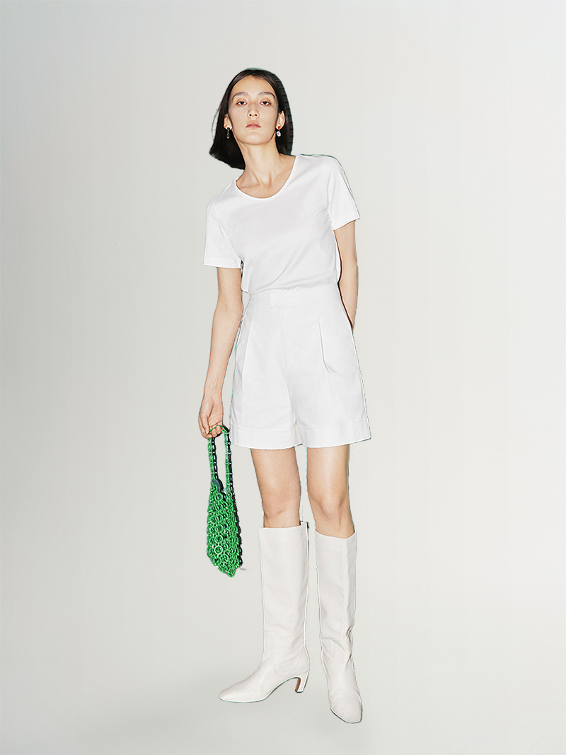 Cotton Blend Short Pants