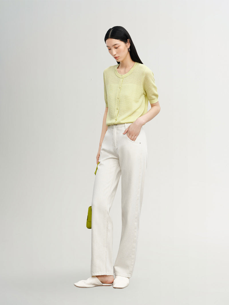 Small Leg Cotton Jeans