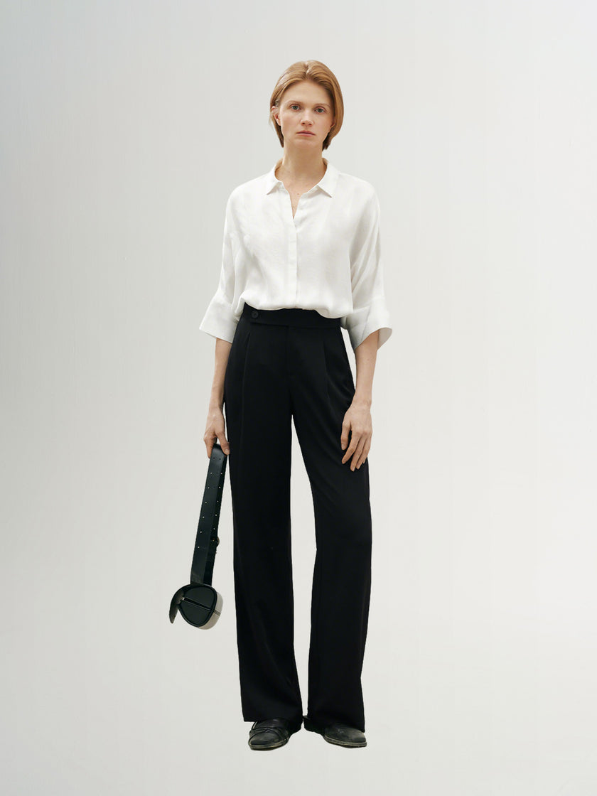 Half Sleeves 100% Silk Shirt