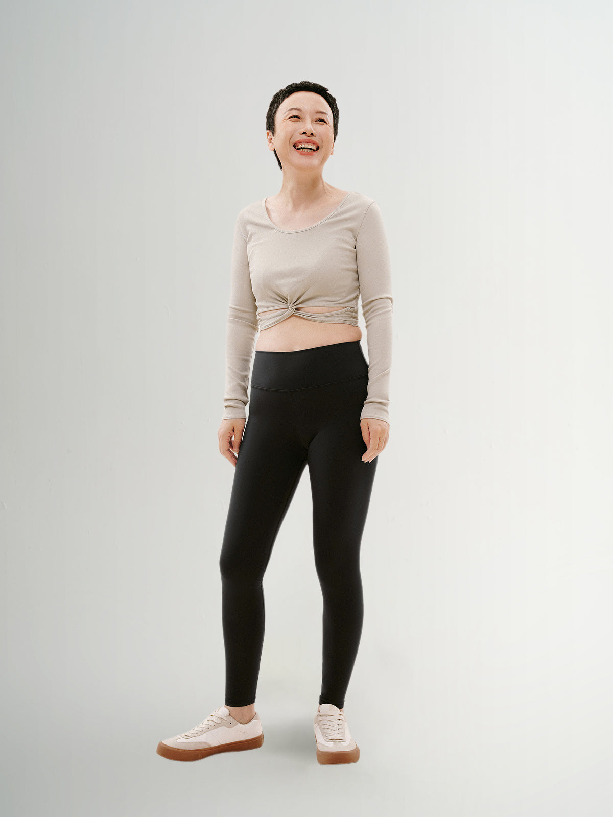 Slim Fit Yoga Knitwear Top