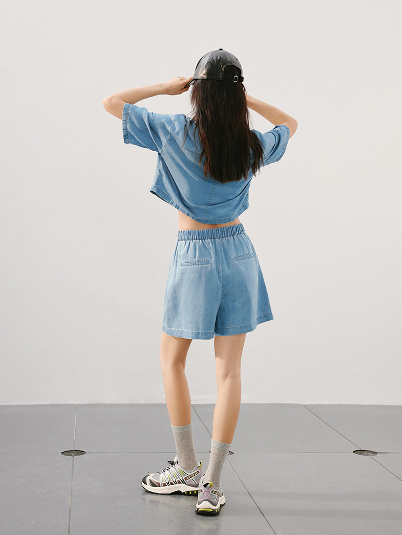 Half Sleeves 100% Lyocell Shirt