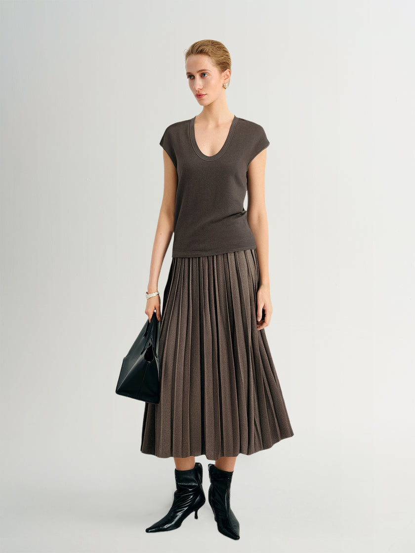 U-Neck Short Sleeve Top