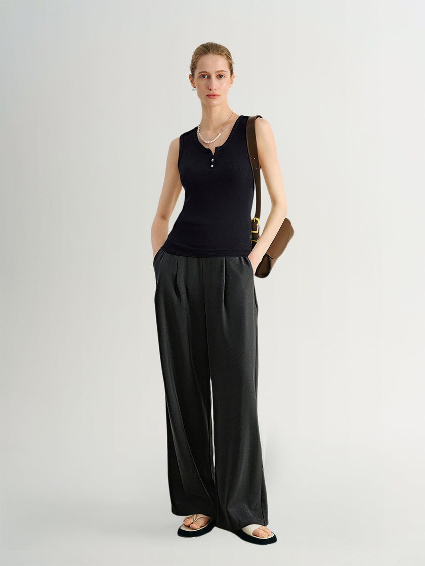 U-Neck Short Sleeve Top