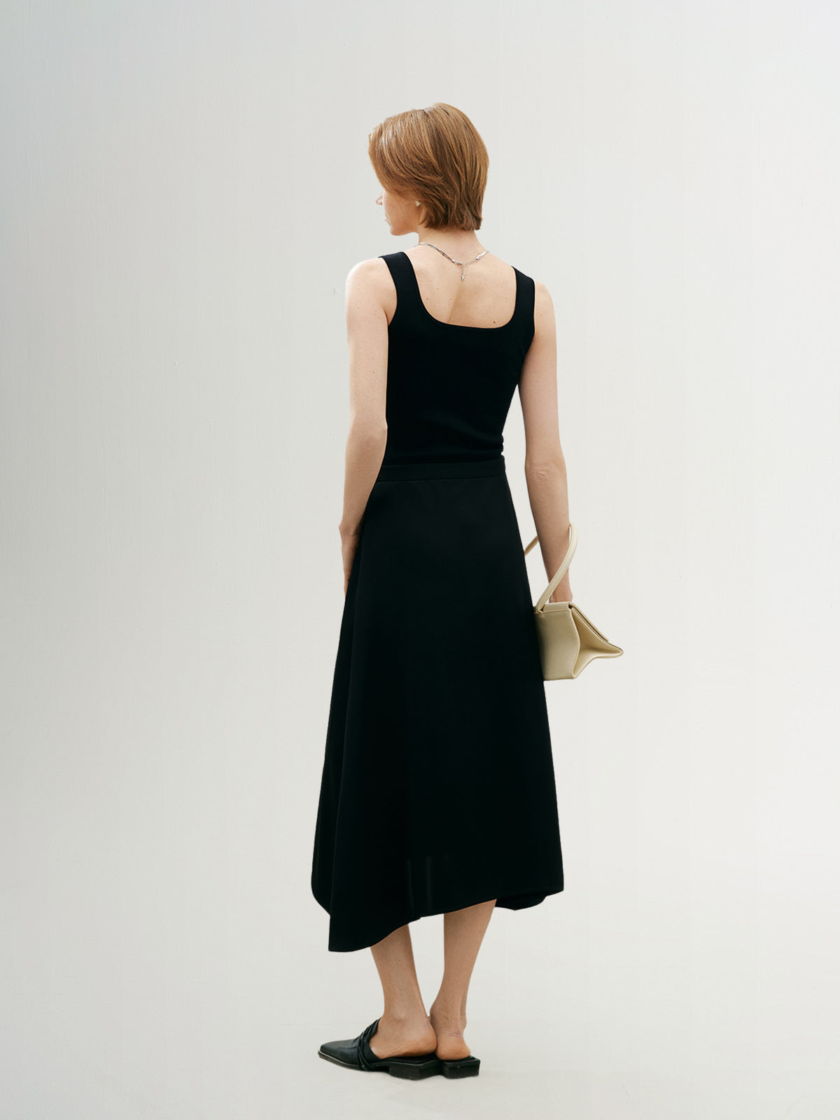 Acetate Blend Skirt