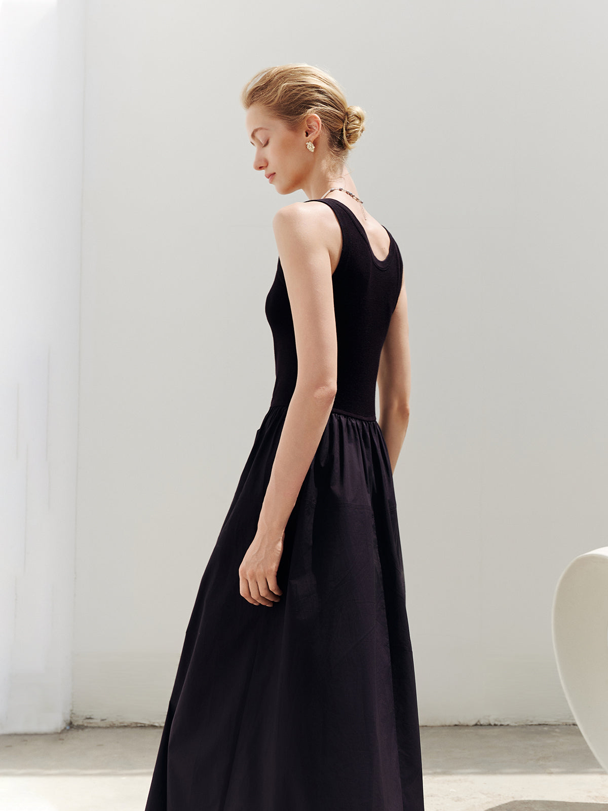 Sleeveless A-Line Dress