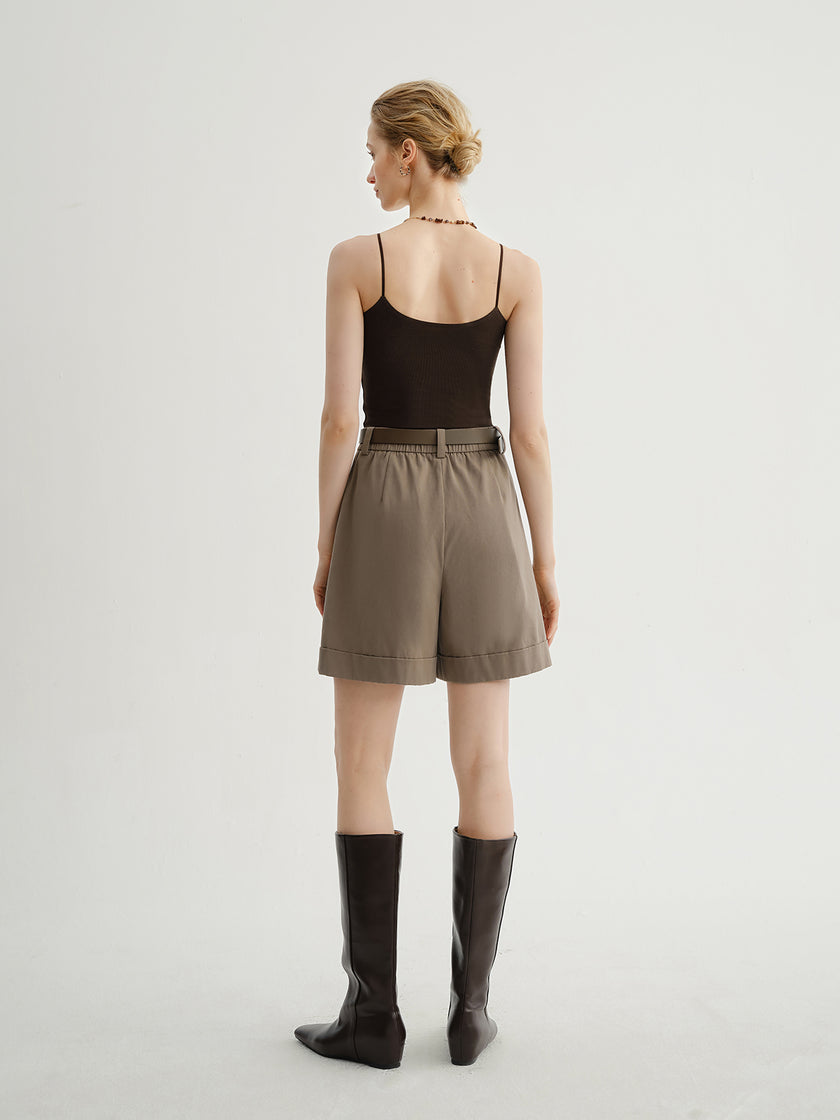 Cotton Blend Padded Tank Tops