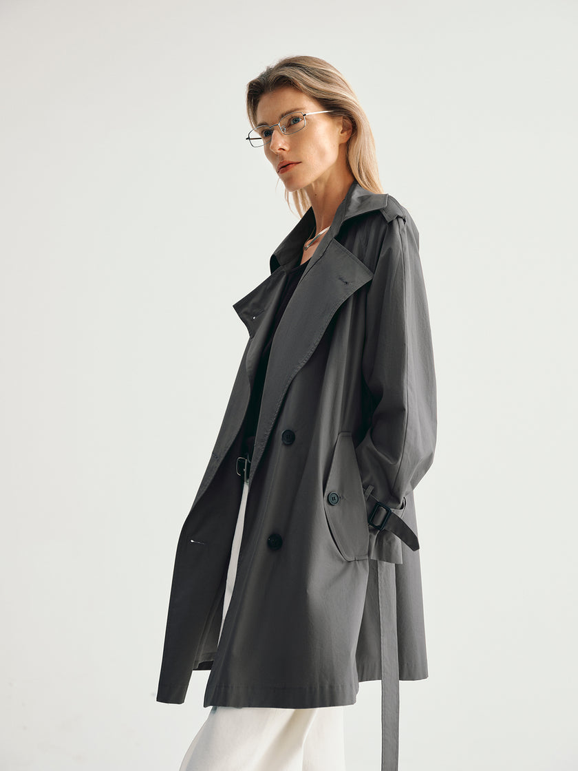 Pure Cotton Trench Coat