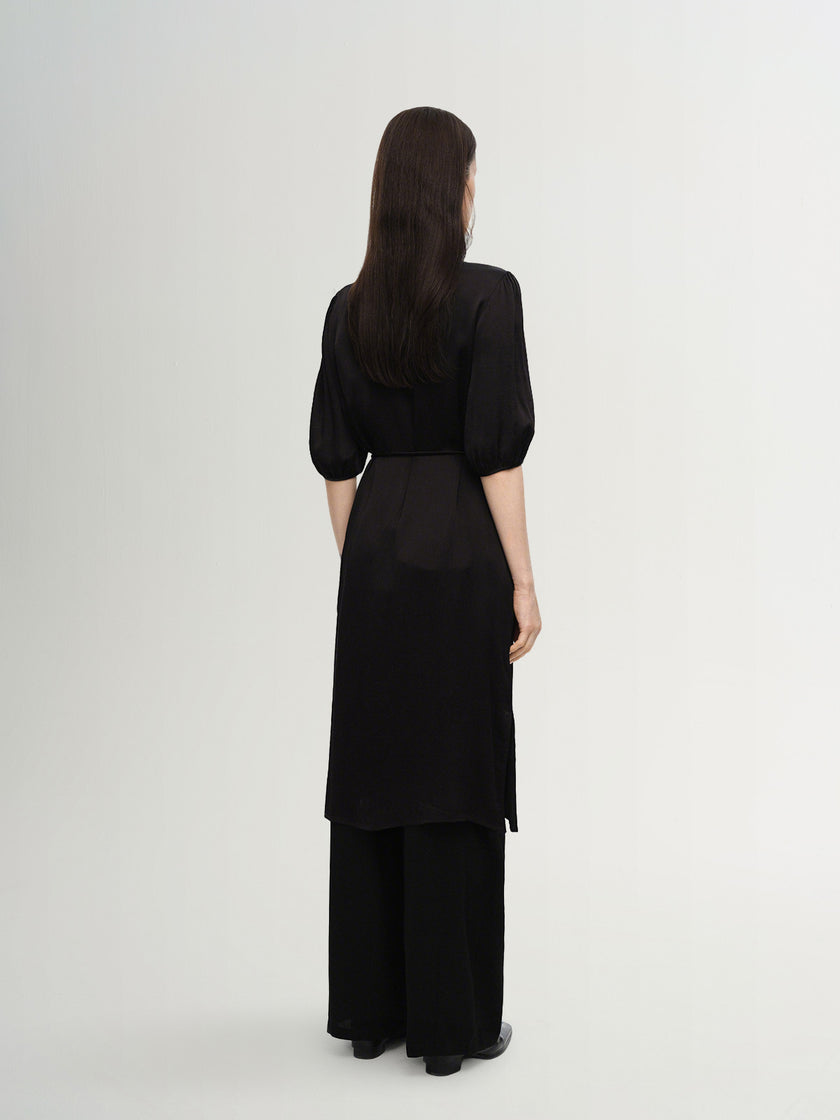 Slim Fit Short Sleeves Dress