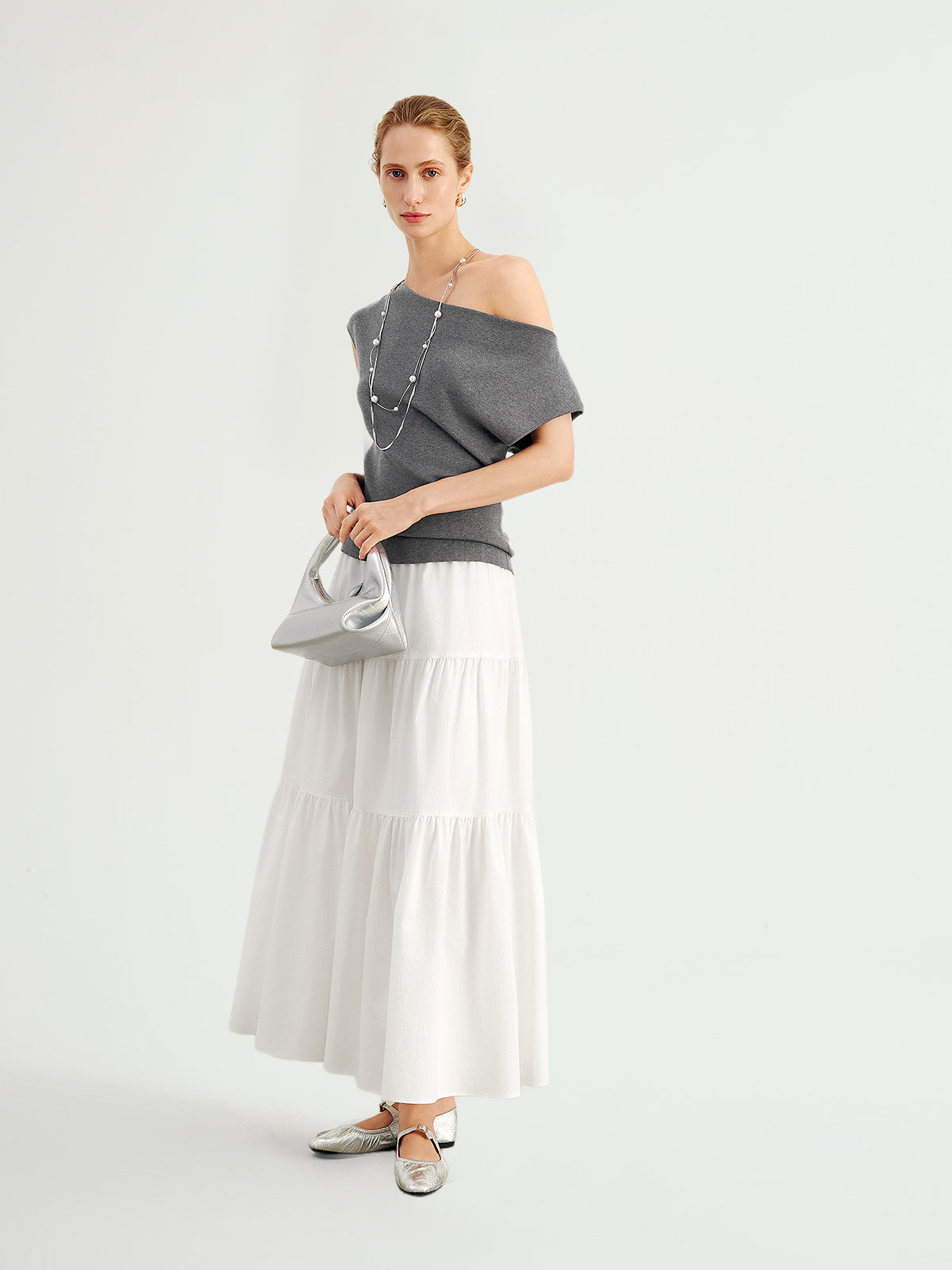 Bubble-Texture Skirt