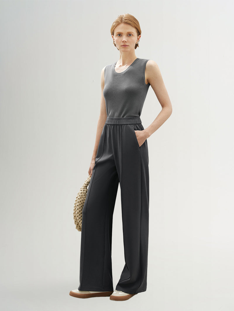 Sleeveless Lyocell Knit Tank Top