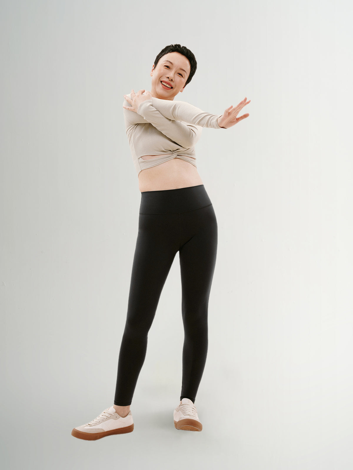 Slim Fit Yoga Knitwear Top