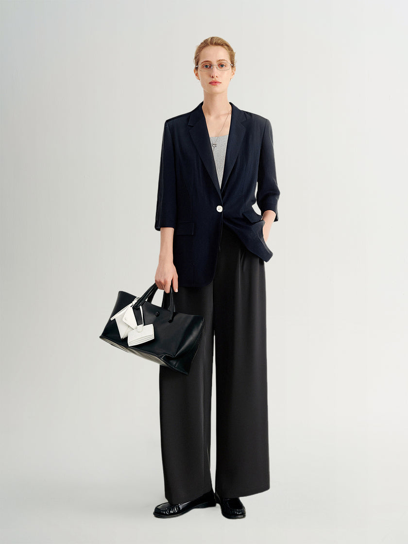 One-Button  Blazer