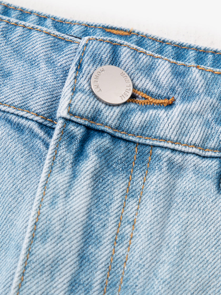 100% Cotton Jeans Shorts