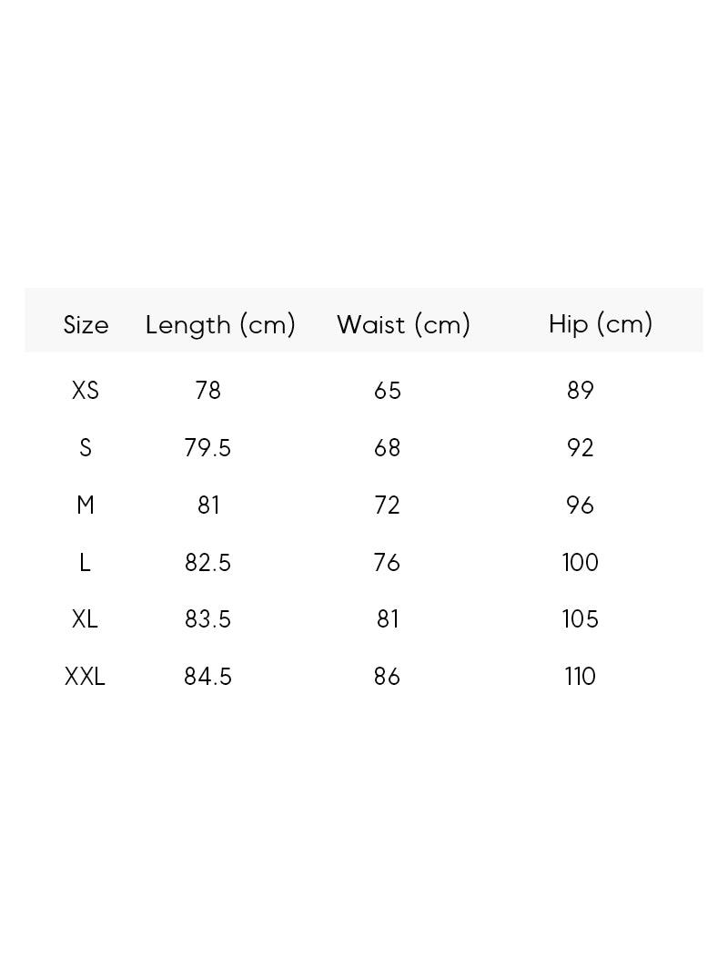 Straight Fit 100% Cotton Denim Skirt