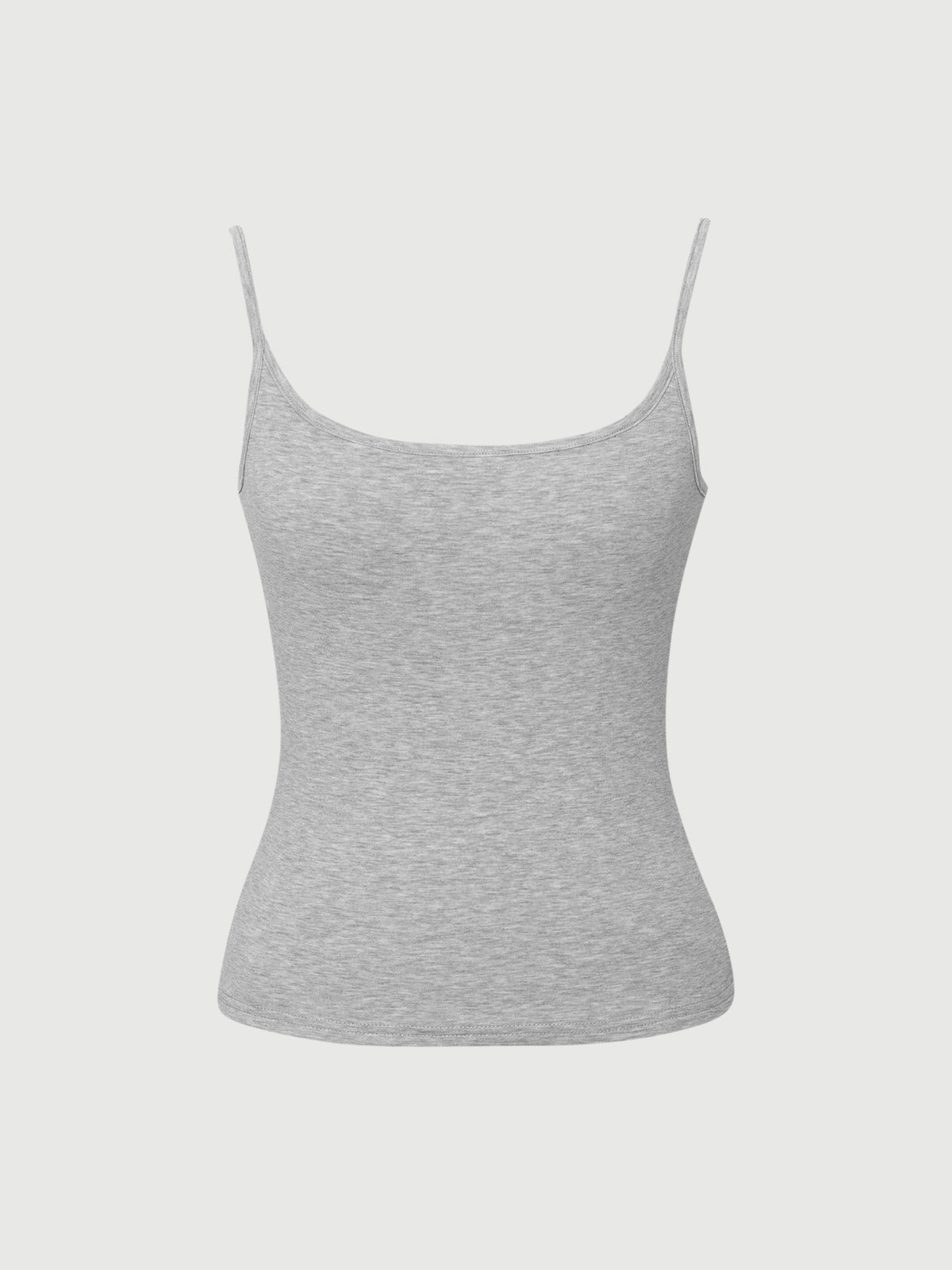Light Grey Slim Strap Tank Top