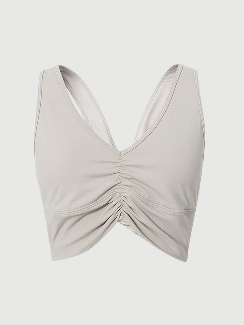 V Neck Yoga Bra Top