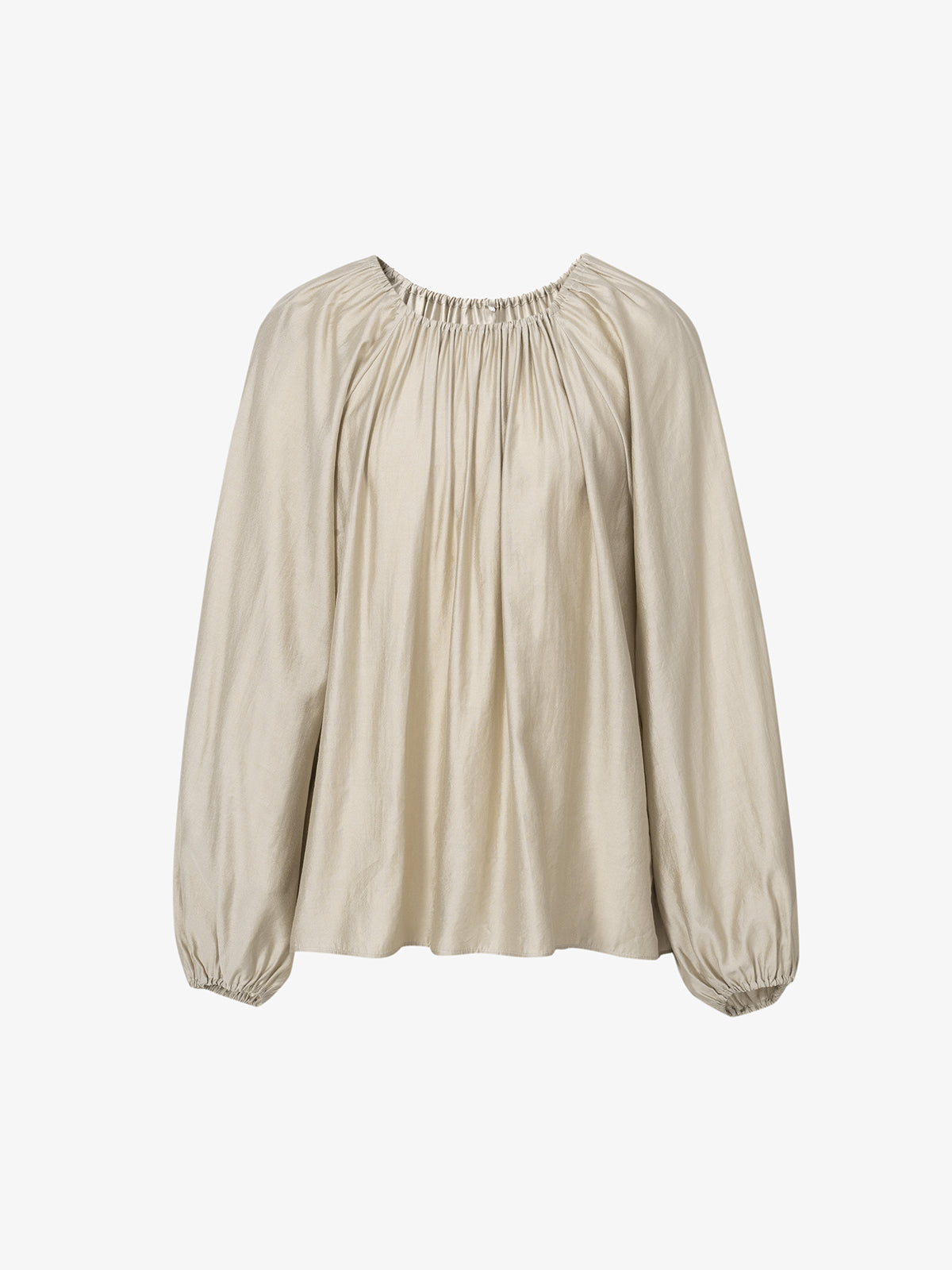 Pleated Neck Blouse