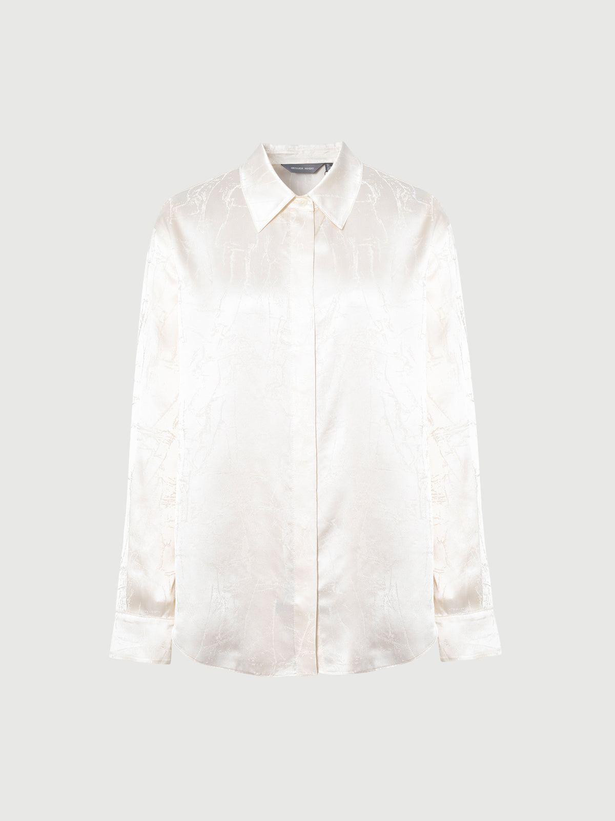 Silk Jacquard Satin Shirt
