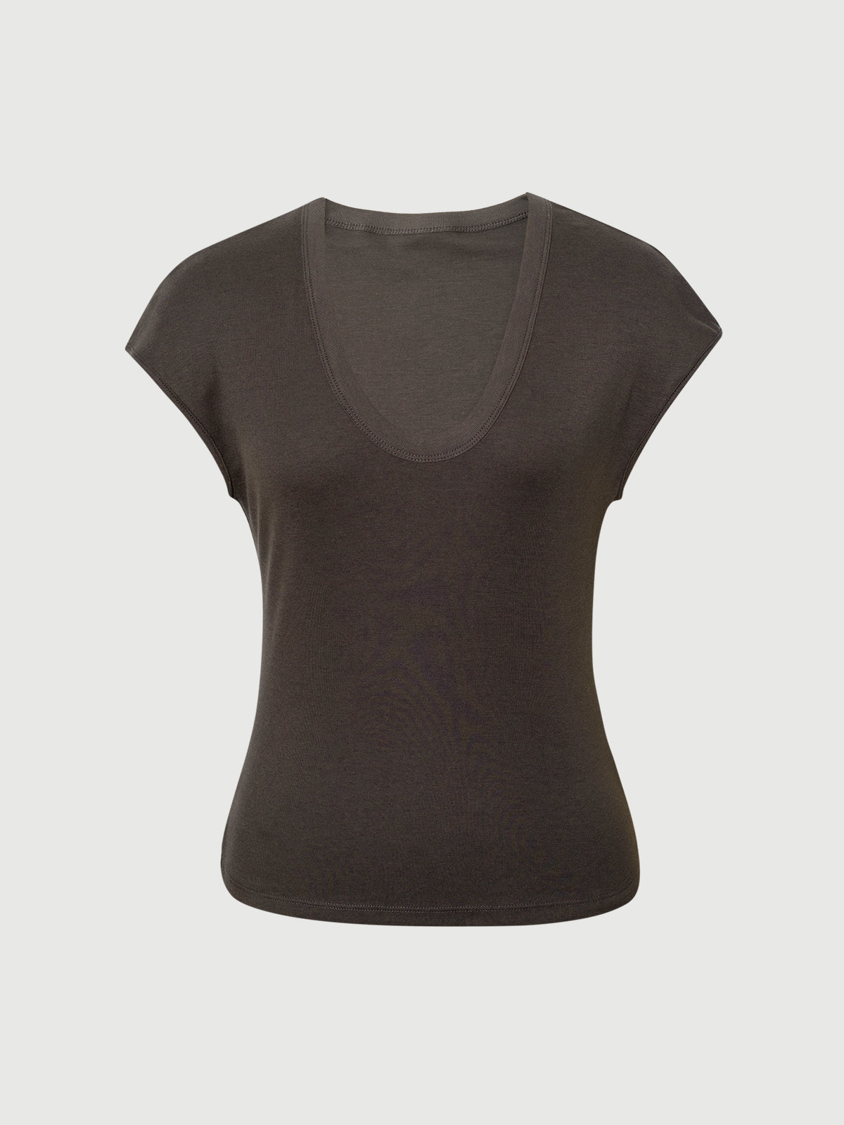 U-Neck Short Sleeve Top