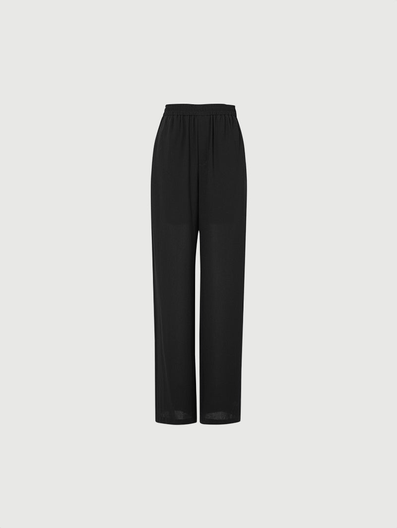 Straight Fit Slit Side Trousers