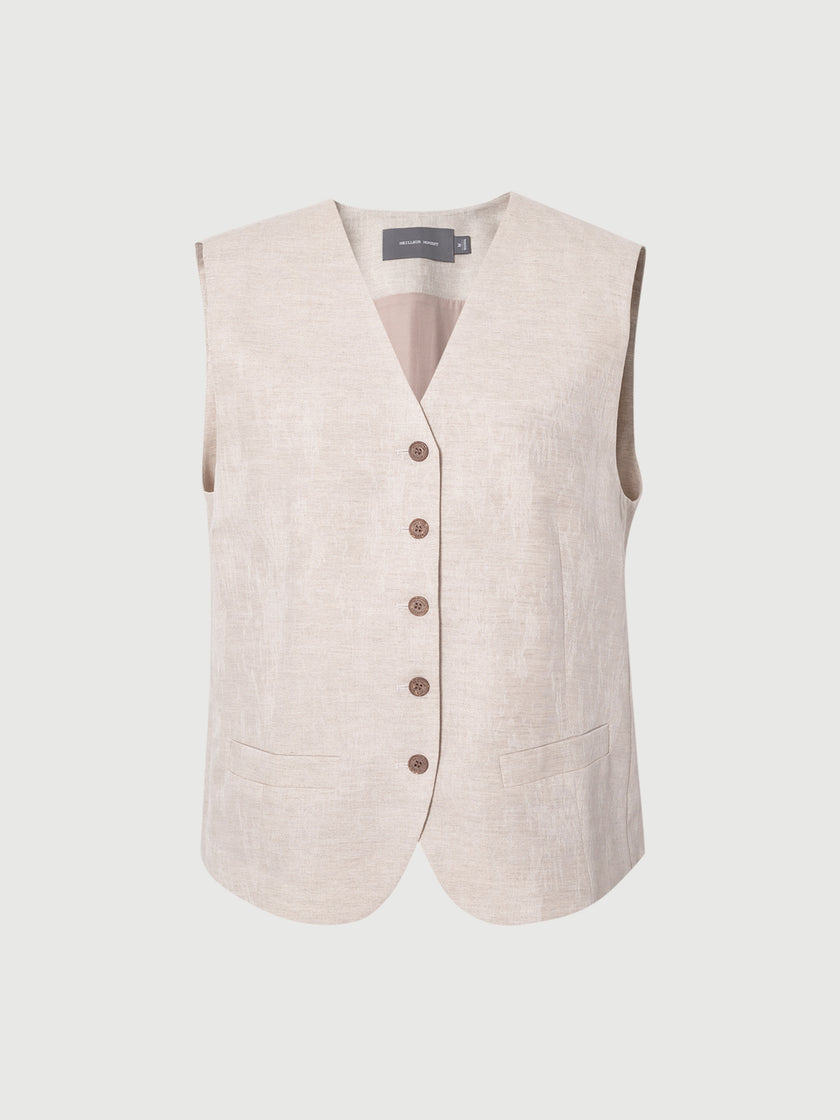 Linen Blend Tank Top
