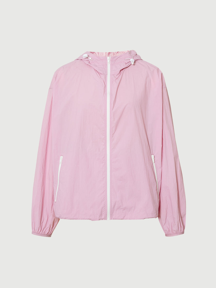Pink Hooded UV Protection Jacket