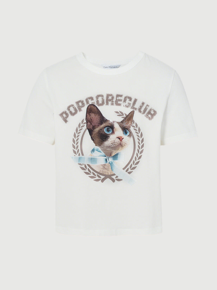 Cotton Pattern T-Shirt