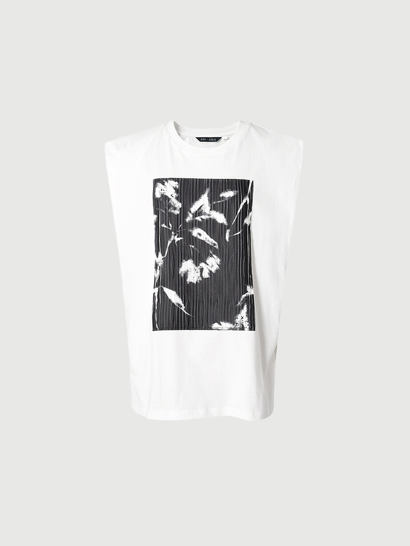 Sleeveless 100% Cotton T-Shirt